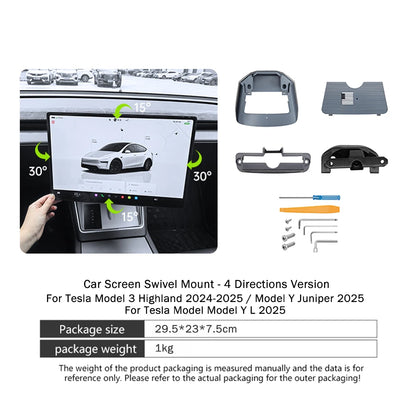 Screen Swivel Mount for Tesla Model Y L Juniper Model 3 Highland 4 Direction