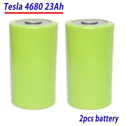 Tesla 4680 3.7V 23Ah LiFePO4 Battery Solar Energy Storage Power 2pcs battery