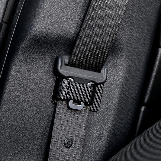 Seat Belt Fixing Clip for All Cars 1PC Carbon Fiber Texture