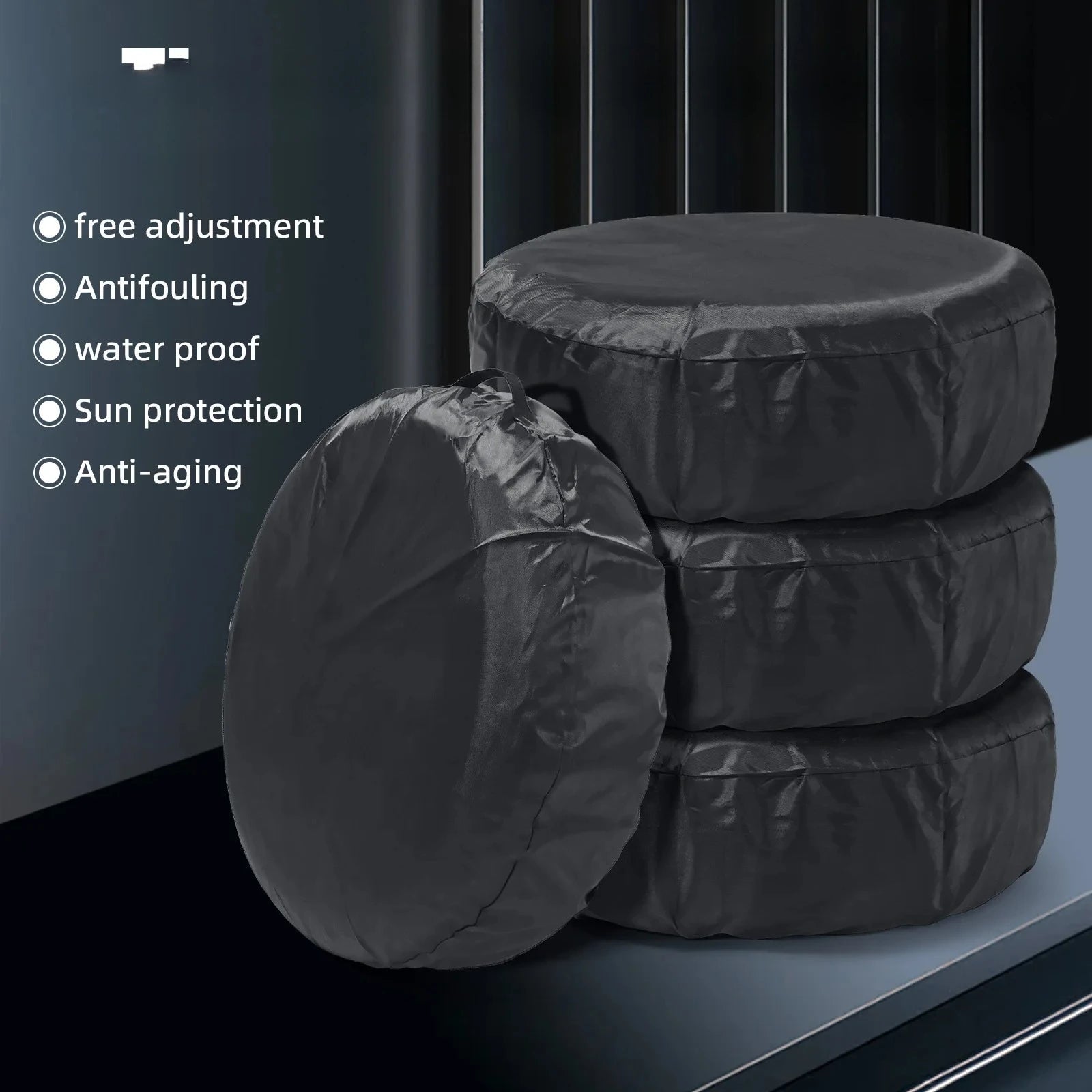 Polyester Dustproof Tire Bags Tyre Sunscreen Storage For Tesla Ev Cars