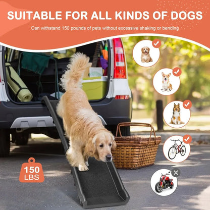 Dog Ramp for EV Car 62" Folding Non-Slip Large Dogs Portable