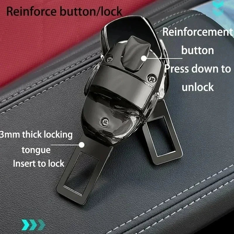 2 pcs Alloy Seat Belt Extender for Tesla EV Cars