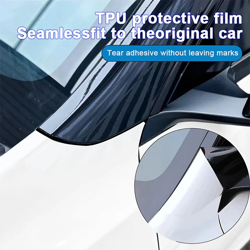 For Tesla Model Y Juniper 2025 Car Suspension Roof TPU Bright Black Film Decoration Invisibility Protect Membrane Accessories
