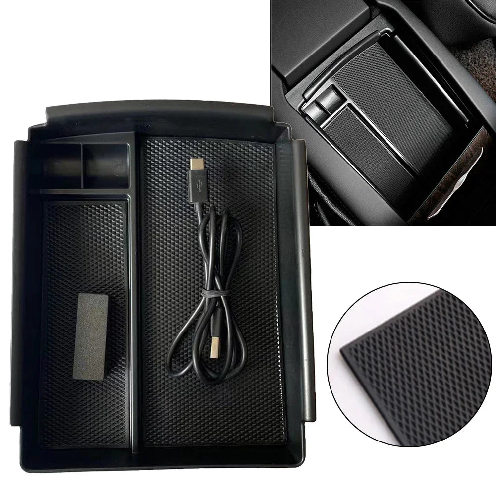 Console Armrest Storage Box Phone Wireless Charger For Tesla Model X/S