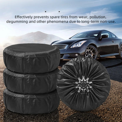 Polyester Dustproof Tire Bags Tyre Sunscreen Storage For Tesla Ev Cars