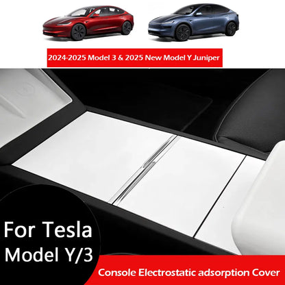 Console Electrostatic adsorption Cover For Tesla Y Juniper Model 3 Highland