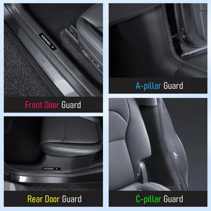 4/8PCS Door Sill Protector for 2026 2025 Tesla Model Y Juniper