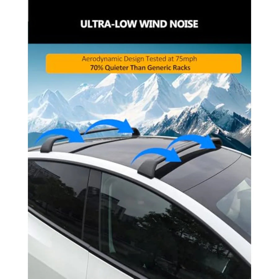 Aluminum Roof Rack Luggage Carrier Bike for Tesla Model Y Juniper