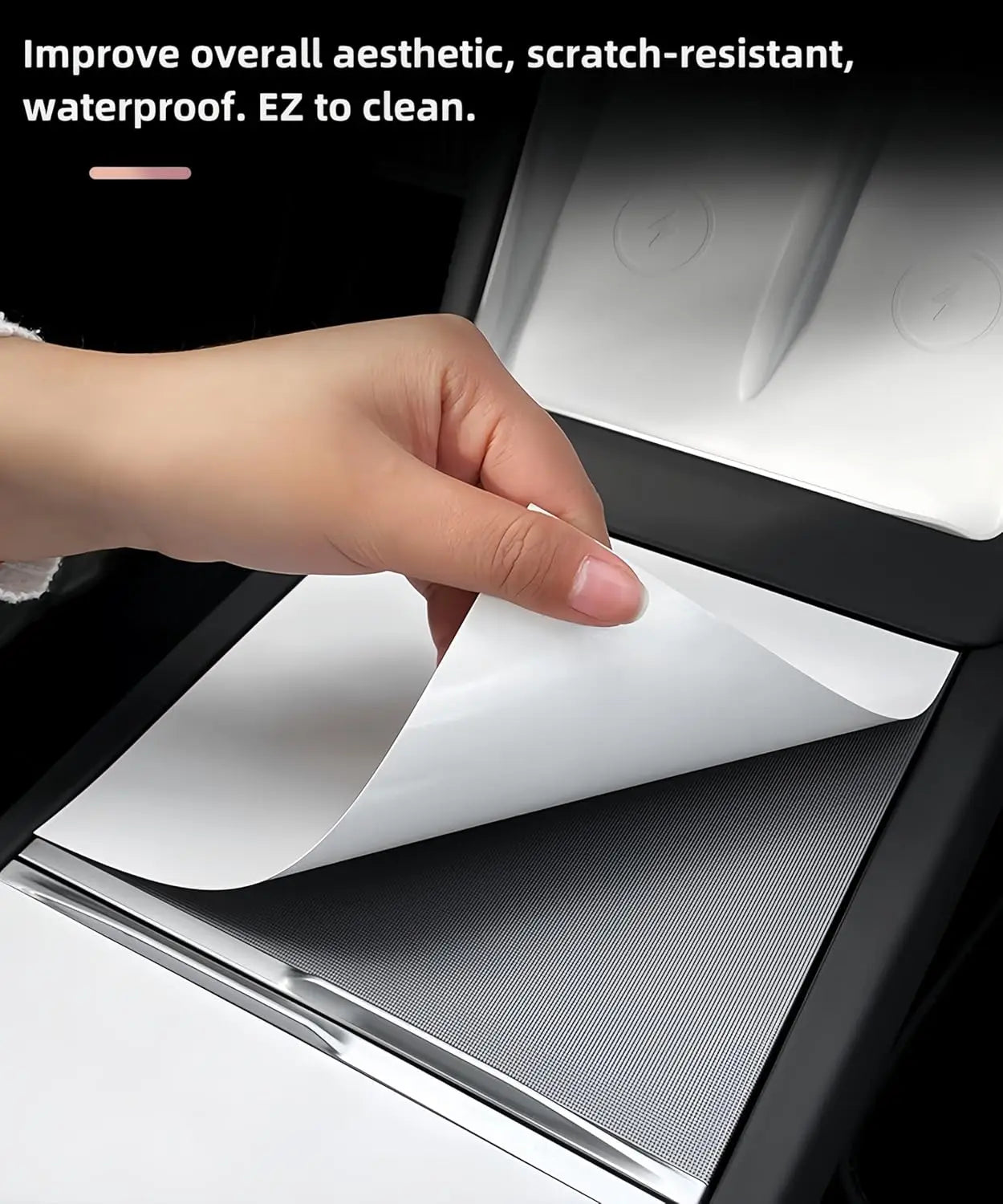 Console Electrostatic adsorption Cover For Tesla Y Juniper Model 3 Highland