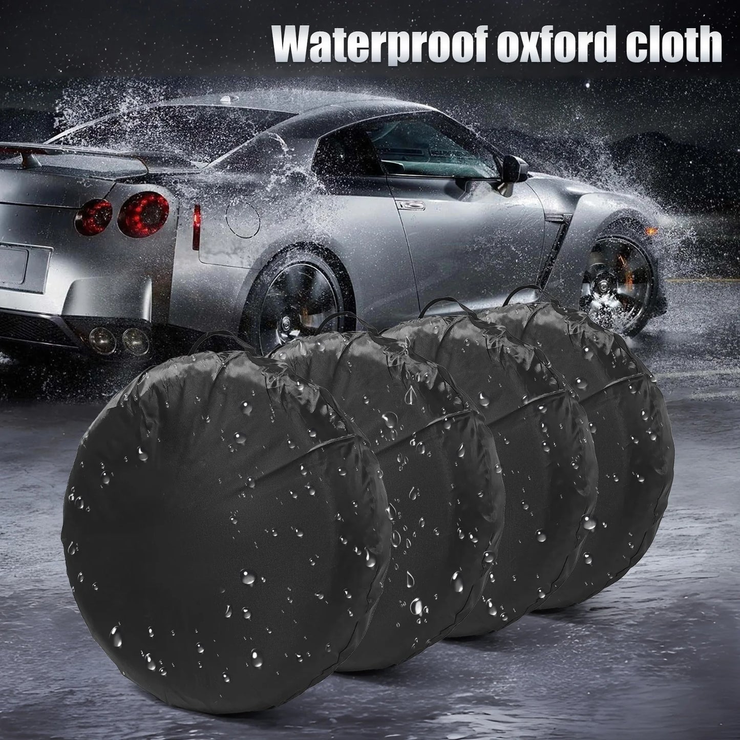Polyester Dustproof Tire Bags Tyre Sunscreen Storage For Tesla Ev Cars