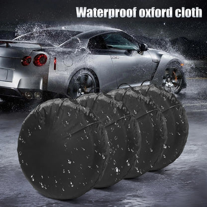 Polyester Dustproof Tire Bags Tyre Sunscreen Storage For Tesla Ev Cars