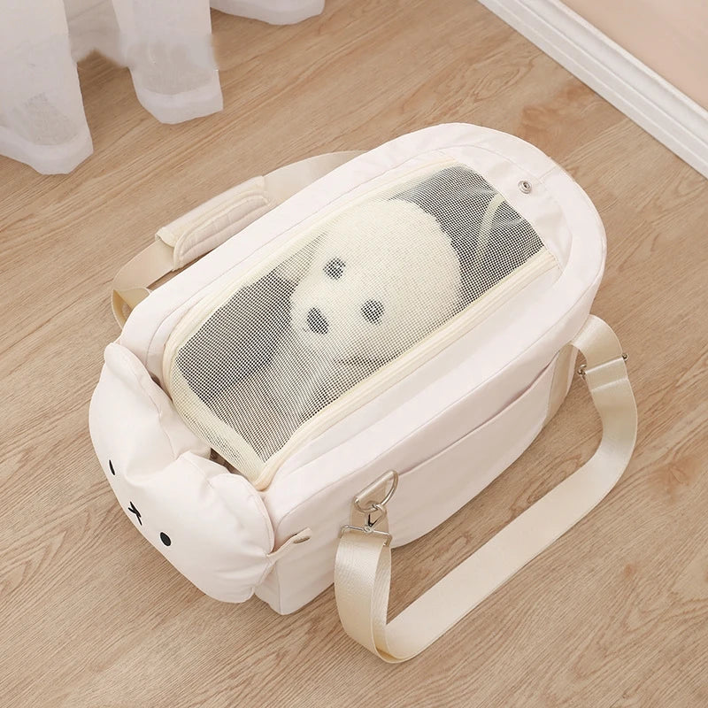 Portable Puppies Travel Bag Dog Cat Car Seat for EV Car Armrest Box