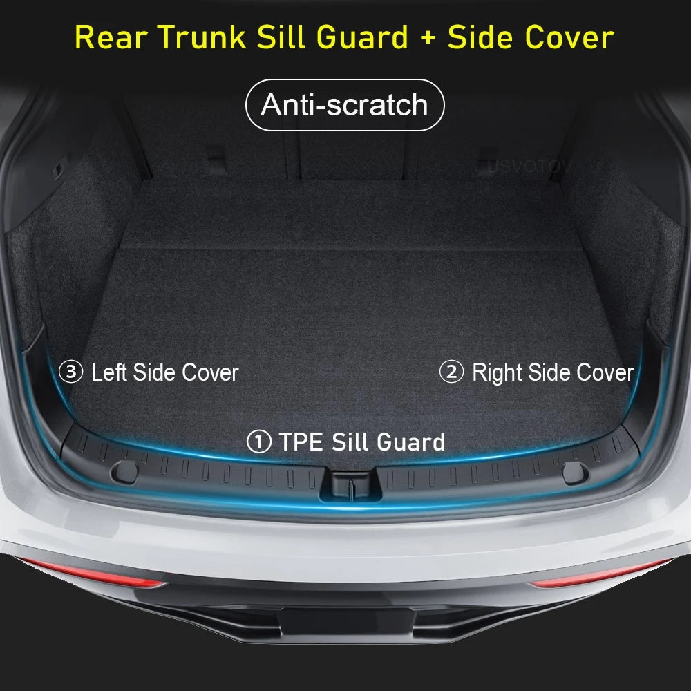 Rear Bumper Guard for 2025 2026 Tesla Model Y Juniper Trunk