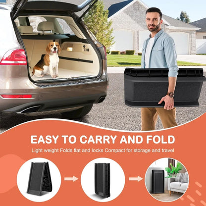 Dog Ramp for EV Car 62" Folding Non-Slip Large Dogs Portable