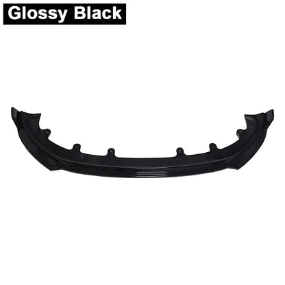Front Bumper Spoiler Protective Trim Cover For Tesla Model Y Juniper Glossy Black