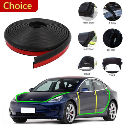 Door Seal Kit, Soundproof Strip & Noise Reducer For Tesla Model Y 3