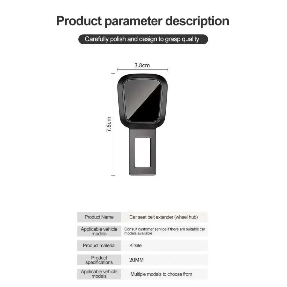 Car Seat Belt Extension Button Fits All Cars