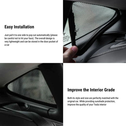 Side Window Triangle Window Sunshade for Tesla Model 3 2017-2023