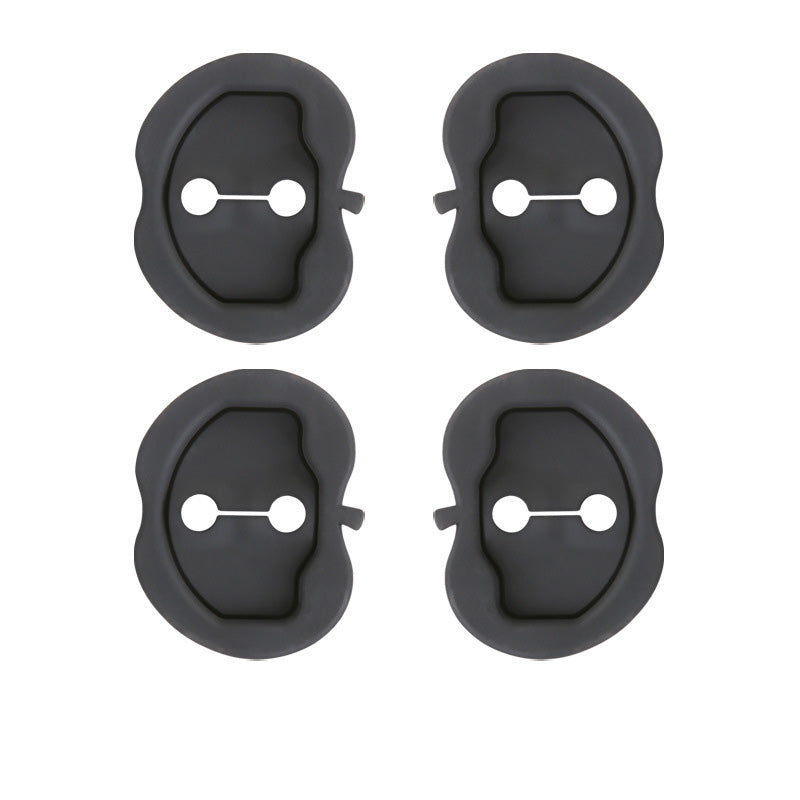 Silicone Door Latch Lock Protector Soundproof 4Pcs For Tesla Model 3 Y