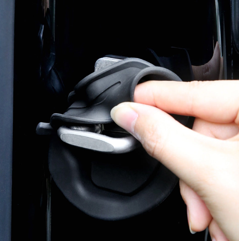 Silicone Door Latch Lock Protector Soundproof 4Pcs For Tesla Model 3 Y
