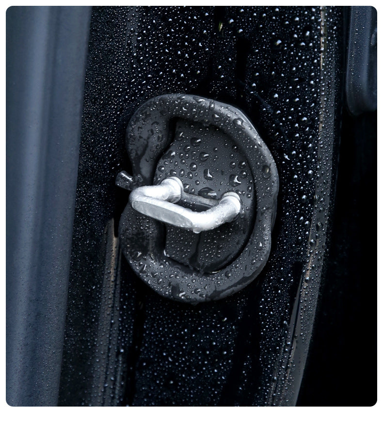 Silicone Door Latch Lock Protector Soundproof 4Pcs For Tesla Model 3 Y