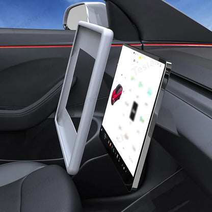 Silicone Center Screen Protection Frame for Tesla Model Y Juniper 2025+ / Model 3 Highland 2024+