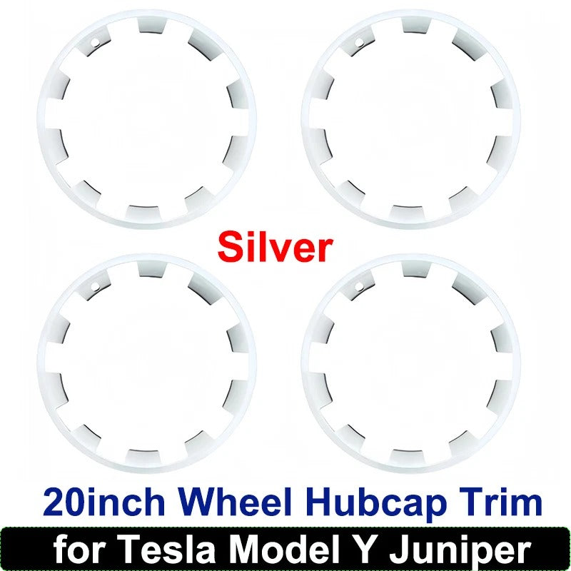 4PCS 20" ABS Rim Protectors for Tesla Model Y Juniper Curb Rash Guard