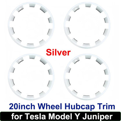 4PCS 20" ABS Rim Protectors for Tesla Model Y Juniper Curb Rash Guard