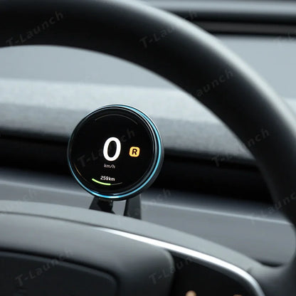 Smart Dashboard Gauge Display – Mini HUD for Tesla Model 3/Y (2017–2025+)