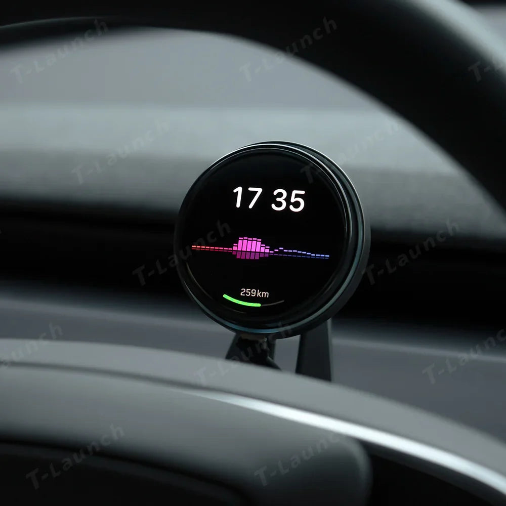 Smart Dashboard Gauge Display – Mini HUD for Tesla Model 3/Y (2017–2025+)