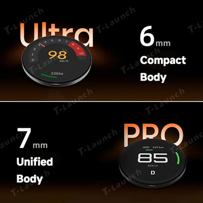 Smart Dashboard Gauge Display – Mini HUD for Tesla Model 3/Y (2017–2025+)