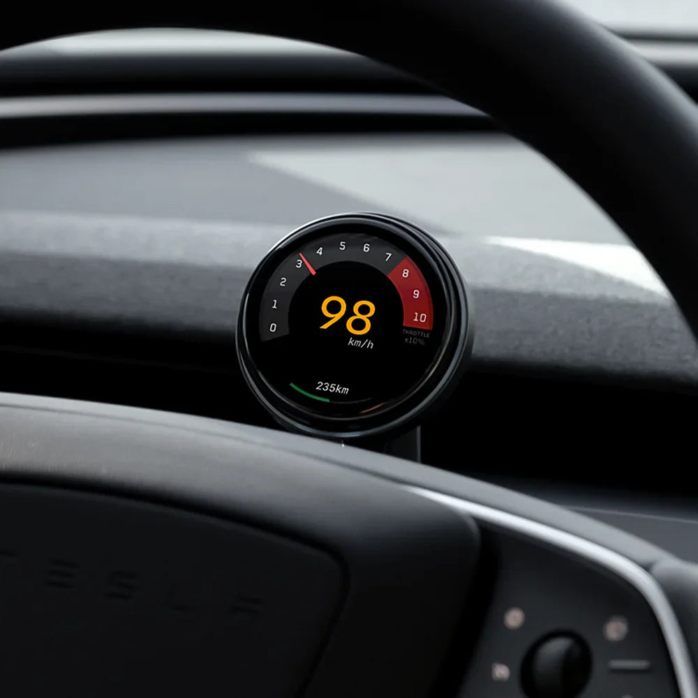 Dashboard Steering Wheel Phone Holder Magnetic Magsafe Wireless Charging Phone Holder For Tesla Model 3 / Y (2017-2025) Wireless Charging Holder+Display (Ultra Version)