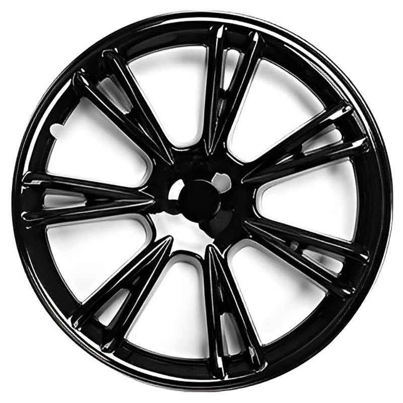 Model Y 19'' Gemini Wheels Cover Hubcaps Replacement 4PCS for Tesla (2020-2024) Snowflake Glossy Black