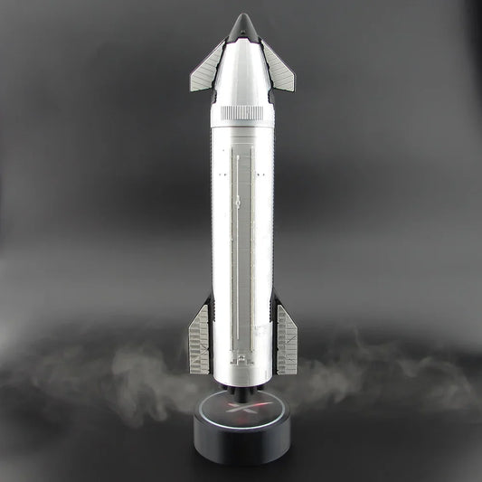 1:200 SpaceX Starship Rocket Model with LED Mist Flame Effect & Humidifier Function