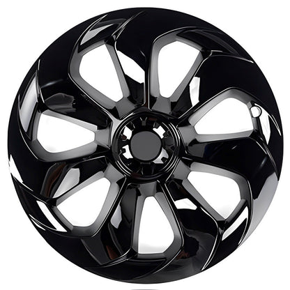 Model Y 19'' Gemini Wheels Cover Hubcaps Replacement 4PCS for Tesla (2020-2024) Spiral Glossy Black