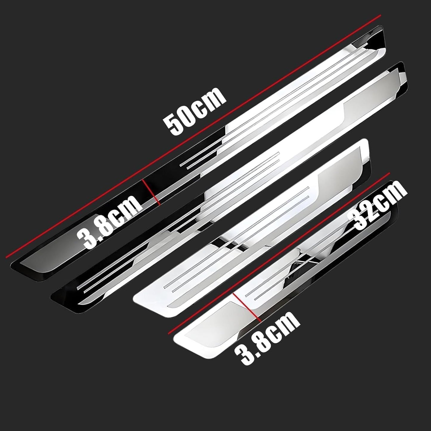 Stainless Steel Door Sill Protectors For Tesla Model 3/Y