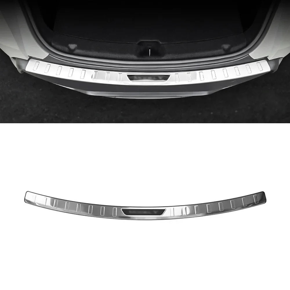 Stainless Steel Rear Bumper Protector Guard for Tesla Model Y Juniper 2025+ Silver
