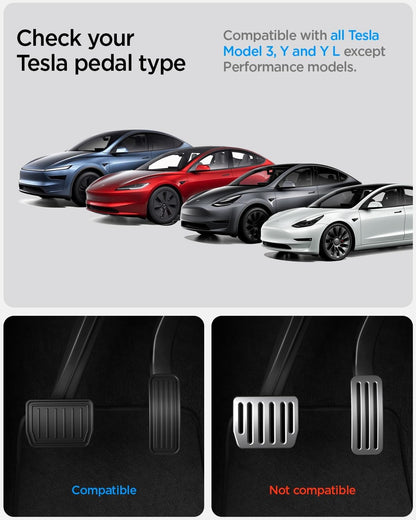 Tesla Model 3/Y Stainless Steel Self-Snap Lock Pedal Covers (2PCS) – Geometric & Dots