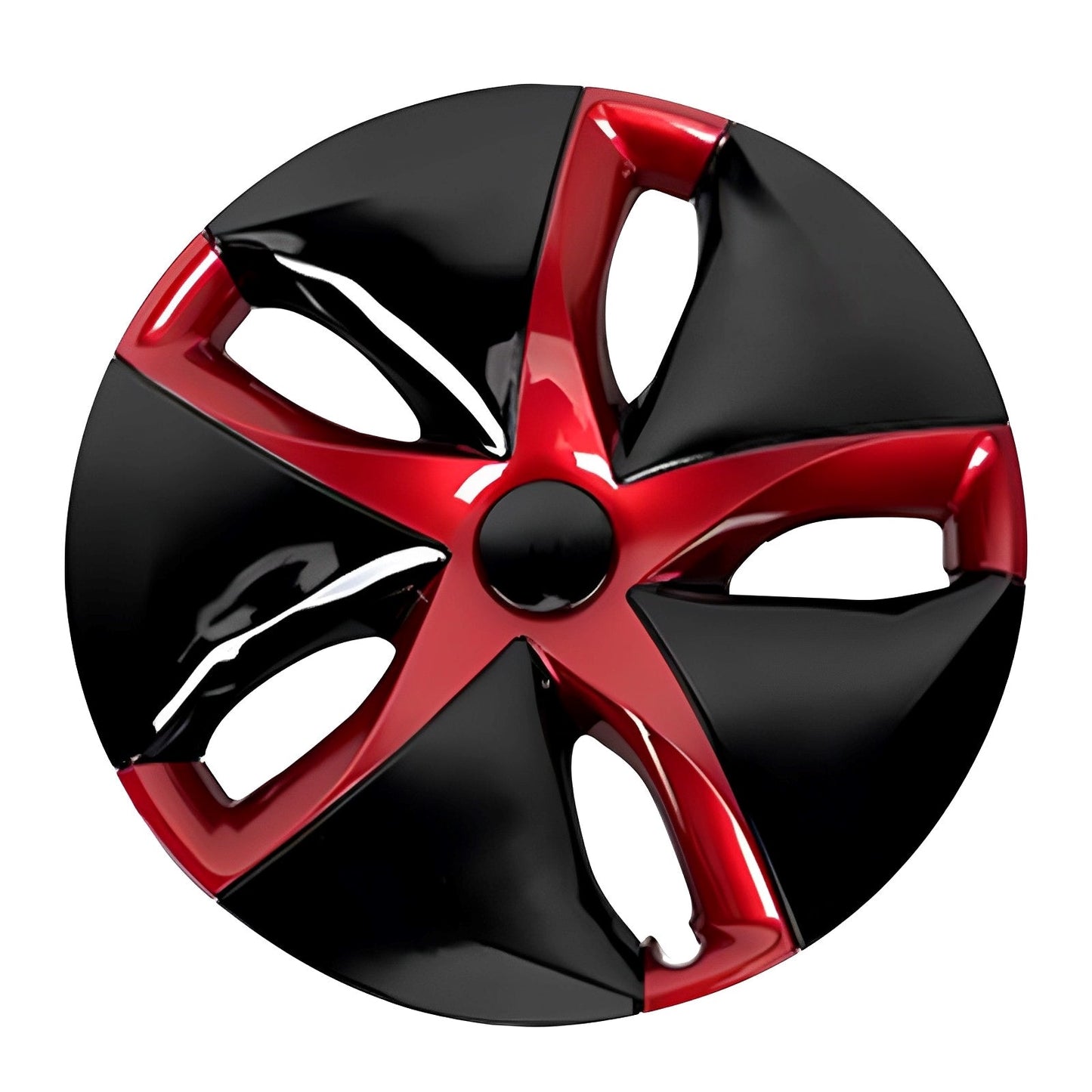 Model 3 18'' Aero Wheels Cover Hubcaps Replacement 4PCS for Tesla (2017-2023) Star Black-Red