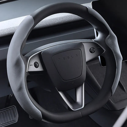 Steering Wheel Cover for Tesla Model 3/Y/3 Highland Black(Model3 Highland)