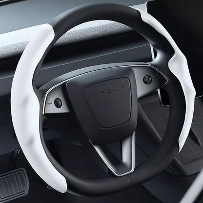 Steering Wheel Cover for Tesla Model 3/Y/3 Highland White(Model3 Highland)