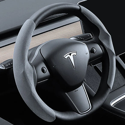 Steering Wheel Cover for Tesla Model 3/Y/3 Highland Gray