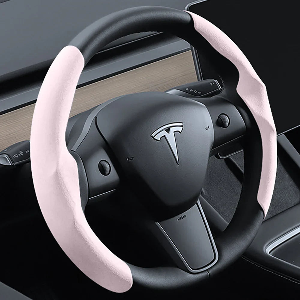 Steering Wheel Cover for Tesla Model 3/Y/3 Highland Pink