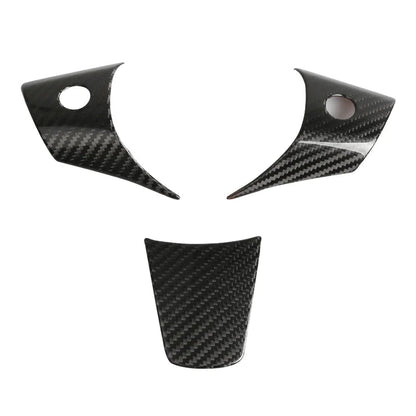 Steering Wheel Middle Trim Carbon Fiber Cove for Tesla Model 3/Y 2017-2023 Glossy Carbon Fiber