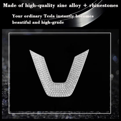 Crystal Bling Steering Wheel Trim for Tesla Model Y Juniper & Model 3 Highland