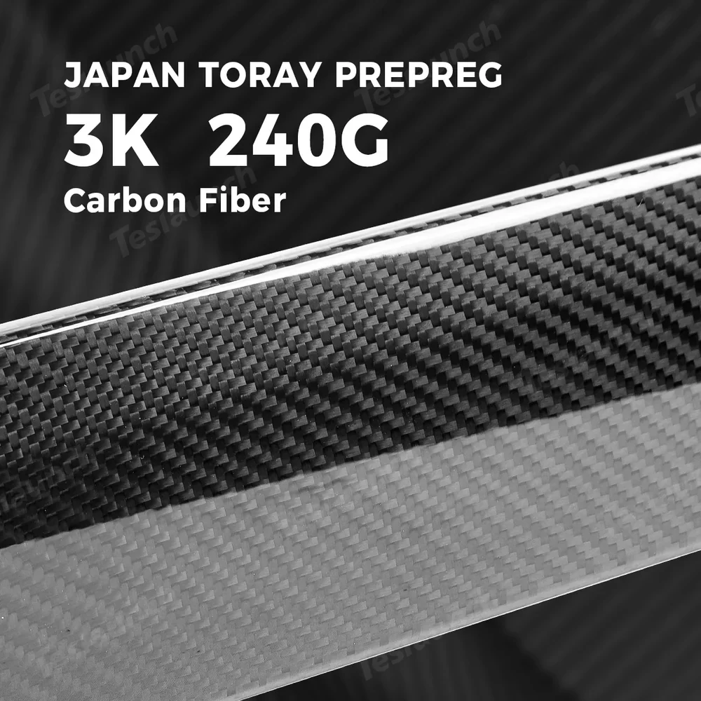 [Real Carbon Fiber] Steering Wheel Trim Cover Kit for Tesla Model Y Juniper 2025+