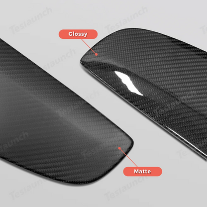 [Real Carbon Fiber] Steering Wheel Caps Cover for Tesla Model Y Juniper 2025+