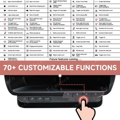 Intelligent Custom Function Physical Control TSXY Buttons with Storage Box for 2026 New Tesla Model Y Standard