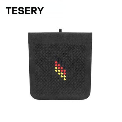 Suede Flap Fur Trash Can Trash Bag For Tesla Model S/3/X/Y