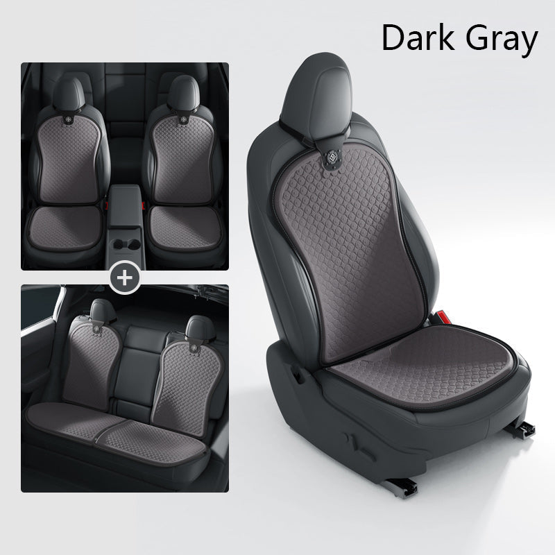 Summer Cool Seat Cushion for All Tesla Model 3/Y/S/X/Cybertruck Dark Grey Whole Set 7 Pcs